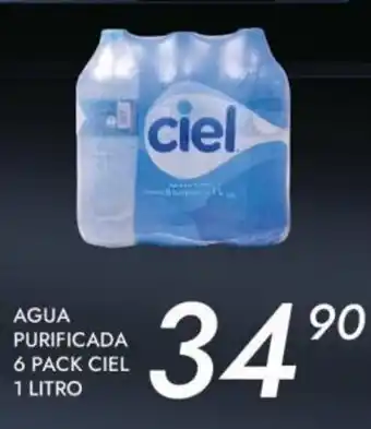 Agua Purificada 6 Pack Ciel 1 Litro