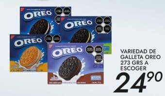 Alsuper Variedad de Galleta Oreo 273 grs a Escoger oferta
