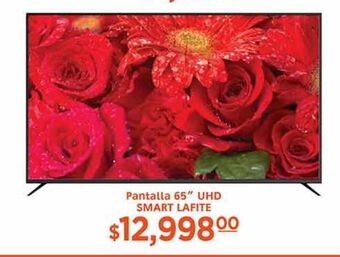 La Comer Pantalla 65" uhd smart lafite oferta