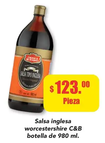 Super Aki Salsa inglesa worcestershire C&B botella de 980 ml oferta