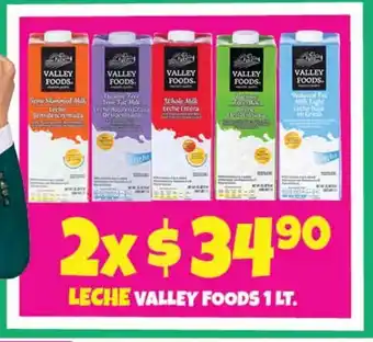 Soriana Mercado Leche Valley Foods 1 lt oferta