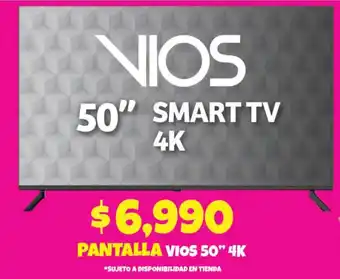 Soriana Mercado Pantalla Vios 50" 4K oferta