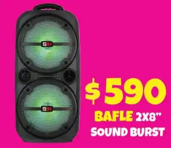 Soriana Mercado Bafle 2x8" Sound Burst oferta