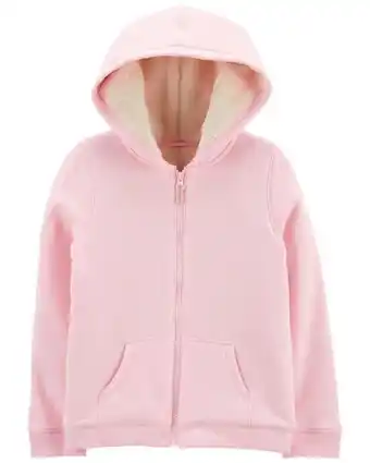 Sudadera con capucha de tela polar con cremallera carter's