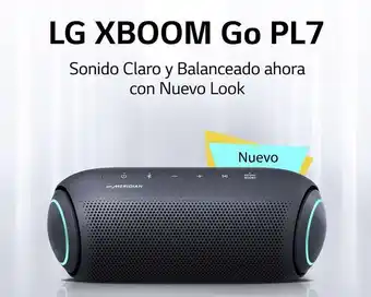 Bocina bluetooth portátil lg xboom go pl7 30 w hasta 24 horas de batería
