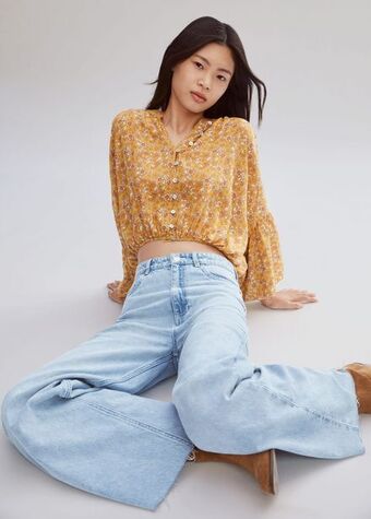 Mango Blusa estampado floral oferta