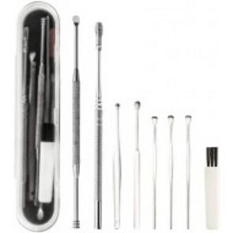 Kit de herramientas para quitar cera del oído, 8 piezas