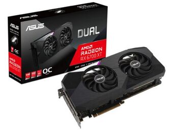 PCEL Tarjeta de video amd radeon rx 6700 xt asus dual oc edition, 12gb gddr6, 1xhdmi, 3xdisplayport, pci express x16 4.0 oferta