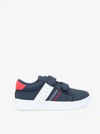 Tenis azul con rayas para niño