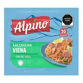 Salchicha viena de pavo alpino 830 gr