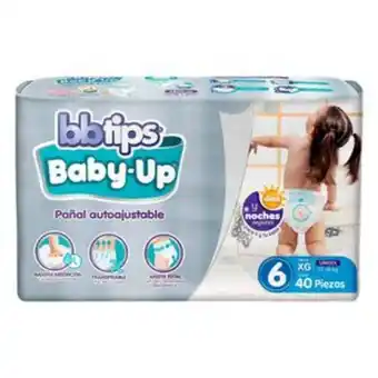Pañales bbtips etapa 6 babyup 40 unidades