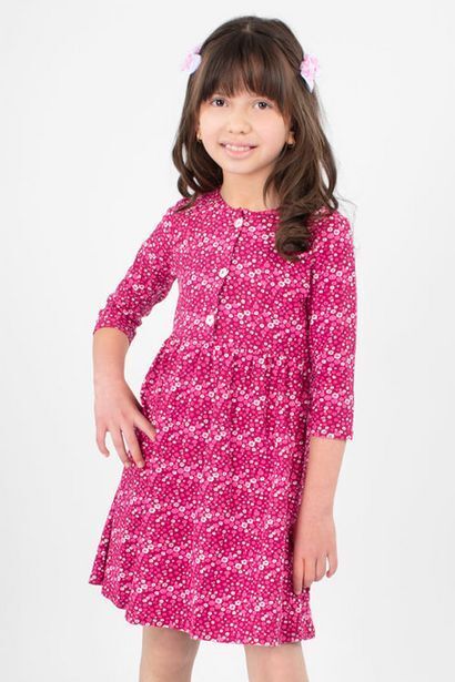 Vestido con manga 3/4 para niña oferta en Santory Vestido con manga 3/4 para niña oferta en Santory