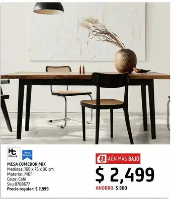 Sodimac Homecenter Mesa comedor mix oferta