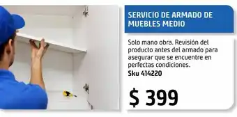 Sodimac Homecenter Servicio de armado de muebles medio oferta