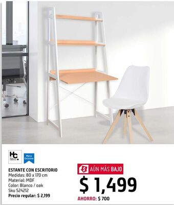 Estante con escritorio