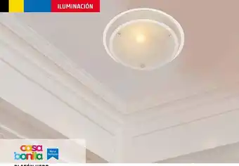 Plafón herb blanco 1 luz 60w e27