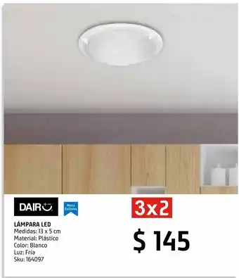 Empotrado led luz fría 6.5 w