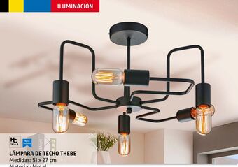 Sodimac Homecenter Lámpara de techo thebes 6 luces e27 oferta