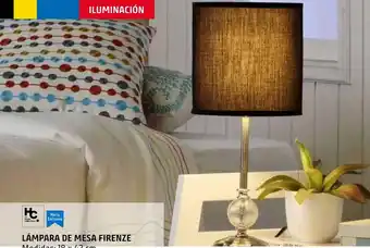 Sodimac Homecenter Lámpara de mesa firenze negro 1 luz e27 oferta