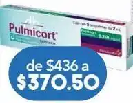 Farmacia San Pablo Pulmicort suspensión 0.250mg/ml 5 ampolletas 2ml oferta