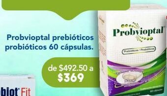 Probvioptal prebióticos probióticos 60 cápsulas.