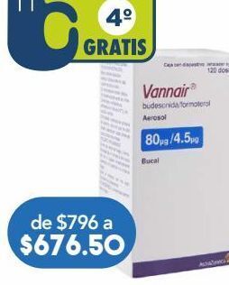 Farmacia San Pablo Vannair aerosol 80/4.5mcg 120 dosis oferta