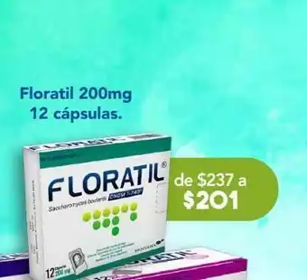 Farmacia San Pablo Floratil 200mg 12 cápsulas. oferta