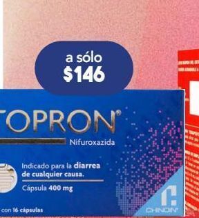 Farmacia San Pablo Topron 400mg 16 cápsulas oferta