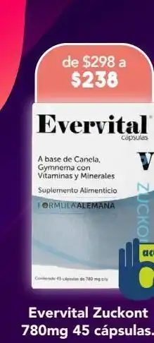 Farmacia San Pablo Evervital zuckont 780mg 45 cápsulas oferta