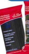 Le roy cubreboca desech plisa neg c/5pzs