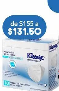 Farmacia San Pablo Mascarillas desechables c/10pzs kleenex oferta