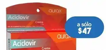 Aurax aciclovir crema 5% 5g