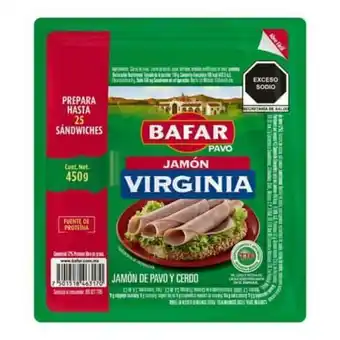 Soriana Express Jamón virginia bafar 450 g oferta