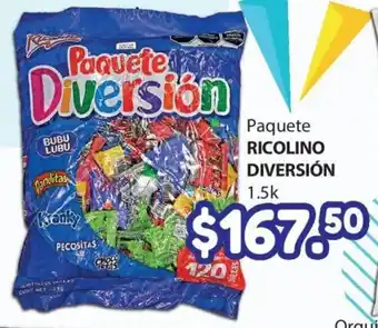 Ricolino Paquete Diversion Assorted 1.5kg