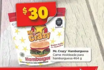 Bodega Aurrerá Mr. crazy hamburguesa oferta
