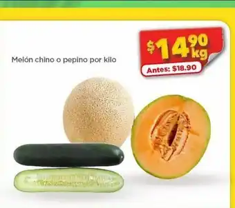 Bodega Aurrerá Melón chino o pepino por kilo oferta