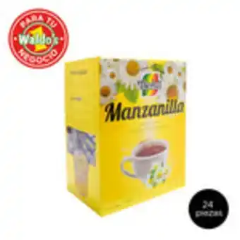 Waldos Therbal manzanilla tea, 24 cajas de té de manzanilla con 40 sobres, mayoreo oferta