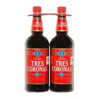 Vino tipo jerez tres coronas oro dulce 2 pzas de 1 l c/u