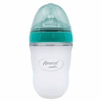 Biberon plastico ca flujo medio normal silicon teal a
