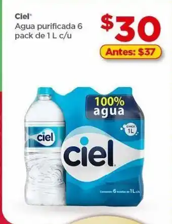 Bodega Aurrerá Agua ciel 6pack 1l oferta