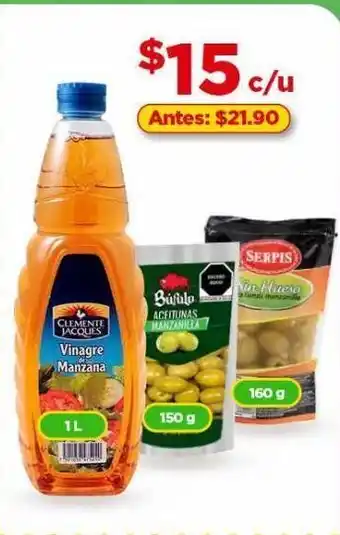 Bodega Aurrerá Vinagre de manzana clemente jacques oferta
