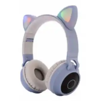 Audifonos diadema bluetooth 5.0 oreja de gato 3.5mm microsd