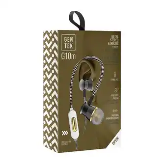 Sanborns Audífonos gentek g10m tejido jack 3.5mm negro oferta