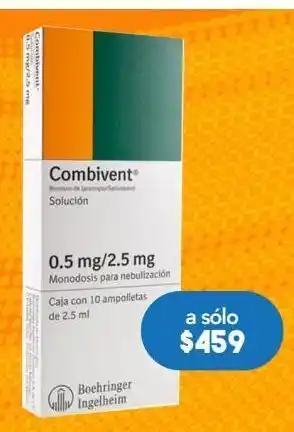 Farmacia San Pablo Combivent nebuliz amp 0.5/2.5mg caj c/10 oferta