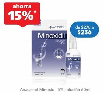 Farmacia San Pablo Anacastel tratam cap minoxidil 5% c/60ml oferta