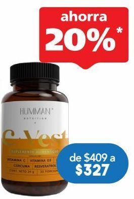 Farmacia San Pablo Humman c-vest vit c d3 zinc curc c/30cap oferta
