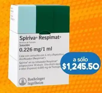 Farmacia San Pablo Spiriva respimat sol 0.226mg caj c/30d oferta