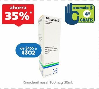 Farmacia San Pablo Rinoclenil nasal sus 100mcg fra c/30 oferta