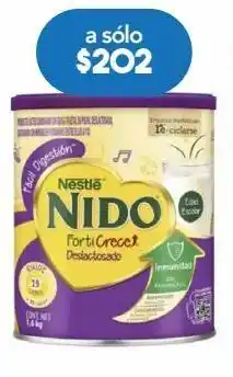 Farmacia San Pablo Nido fortigrow deslactosada c/1.6kg oferta