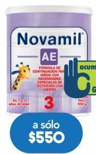 Farmacia San Pablo Novamil formula lactea ae et3 c/800gr oferta